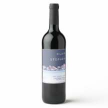 ウィンターマウンテン夕べ結婚ズワインラベル