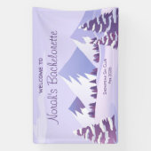 ウィンターマウンテン独身最後の週末 オーダーメイド 横断幕 (縦)