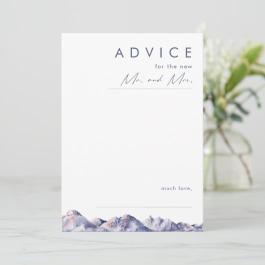 ウィンターマウンテン結婚ズアドバイスカード アドバイスカード (スタンド正面)