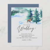 ウィンターマウンテン結婚ズパインツリーズスタグハンドリッテン (正面/裏面)