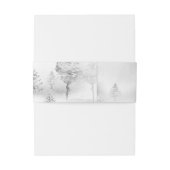 ウィンターマウンテン結婚フォレスト 招待状ベリーバンド (裏面例)