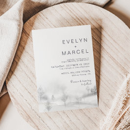 ウィンターマウンテン結婚フォレスト 招待状