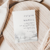 ウィンターマウンテン結婚フォレスト 招待状