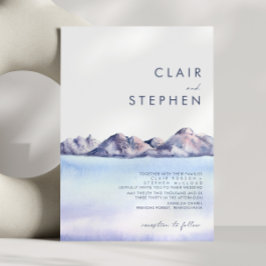 ウィンターマウンテン結婚式招待状 招待状