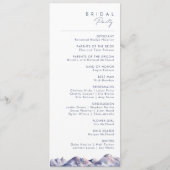 ウィンターマウンテン結婚式 プログラム (裏面)