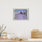 ウィンターマウンテンUSA クール Fabウィンドウポスター ポスター (キッチン)