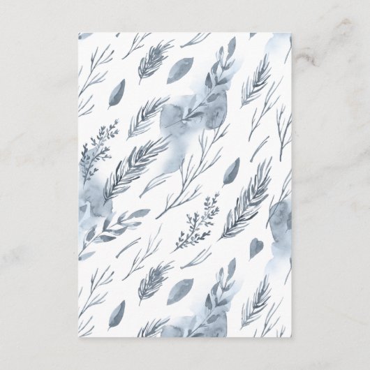 ウィンターマウン素朴テンホテルアコモデーションインサート エンクロージャーカード (裏面)