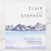 ウィンターマウン結婚テンのワインラベル ワインラベル (シングルラベル)