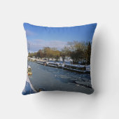 ウィンターマククレスフィールドカナルチェシャーイングランド クッション (裏面)