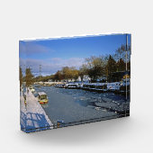 ウィンターマククレスフィールドカナルチェシャーイングランド フォトブロック (左)