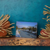 ウィンターマククレスフィールドカナルチェシャーイングランド フォトプラーク (側面)