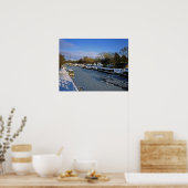 ウィンターマククレスフィールドカナルチェシャーイングランド ポスター (キッチン)