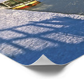 ウィンターマククレスフィールドカナルチェシャーイングランド ポスター (角)