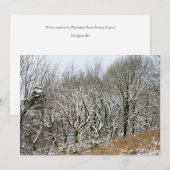 ウィンターマクレスフィールドフォレストカード サンキューカード (正面/裏面)