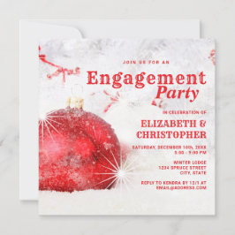ウィンターマジックのクリスマスエンゲージメントパーティー 招待状
