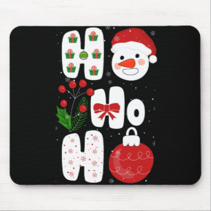 ウィンターマジックデザイン レトロ 冬 クリスマス ベクター マウスパッド