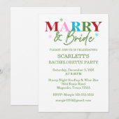 ウィンターマリー＆ブライズバチェロレッテ 招待状 (正面/裏面)