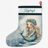 ウィンターマーメイドガールラージクリスマスストッキング ラージクリスマスストッキング (裏面)