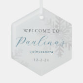 ウィンターミスカンス15誕生日キンセアニラ ガラスオーナメント (正面)