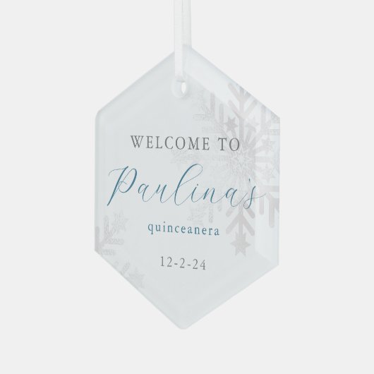 ウィンターミスカンス15誕生日キンセアニラ ガラスオーナメント (正面左)