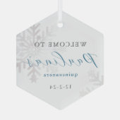 ウィンターミスカンス15誕生日キンセアニラ ガラスオーナメント (裏面)