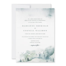 ウィンターミステレIフォーマル結婚式招待状