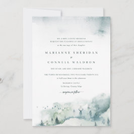 ウィンターミステレIフォーマル結婚式招待状 招待状