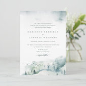 ウィンターミステレIフォーマル結婚式招待状 招待状 (スタンド正面)