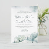 ウィンターミステレIIスクリプフォーマルト結婚式招待状 招待状 (スタンド正面)