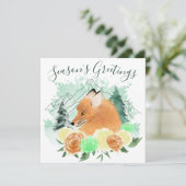 ウィンターミントキツネフローラ季節のごあいさつ シーズンカード (スタンド正面)
