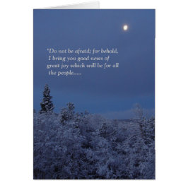 ウィンタームーンクリスチャン聖なる書物、 経典クリスマスカード