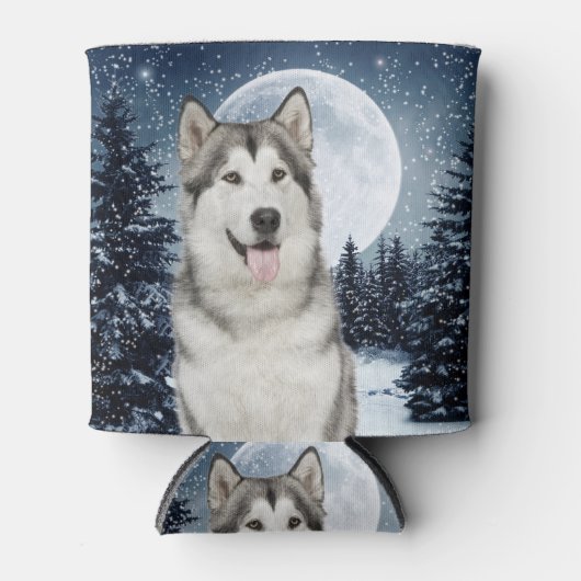 ウィンタームーンハスキークーラーボックス 缶クーラー (正面)