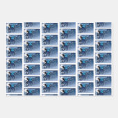 ウィンタームーンフェアリーブルー ラッピングペーパーシート (正面3)