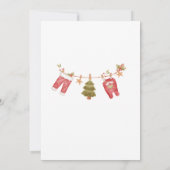 ウィンターメリークリスマスサンタウォーターベビーショー 招待状 (裏面)