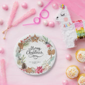 ウィンターメリークリスマスパーティー ペーパープレート (パーティー)