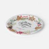 ウィンターメリークリスマスパーティー ペーパープレート (アングル)