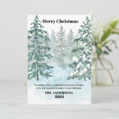 ウィンターメリークリスマスホリデーカード シーズンカード (スタンド正面)