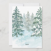 ウィンターメリークリスマスホリデーカード シーズンカード (裏面)