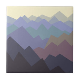 ウィンターモダンマウンテンズデザイン タイル