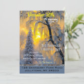 ウィンターモーニングビューティフルクリスマスパーティー招待状 招待状 (スタンド正面)