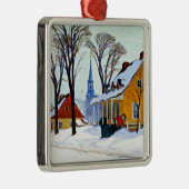 ウィンターモーニング、素晴らしClarence Gagnonによるアート メタルオーナメント (右)