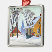 ウィンターモーニング、素晴らしClarence Gagnonによるアート メタルオーナメント (左)