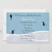 ウィンターユニコーンアンドファイリーズ誕生日招待状 招待状 (裏面)