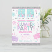 ウィンターユニコーンスランバーパーティの招待状 招待状 (スタンド正面)