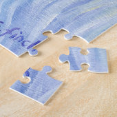 ウィンターユニコーン小妖精や小人ライダー ジグソーパズル (側面)