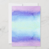 ウィンターユニコーン招待状-ユニコーンスノーフレーク 招待状 (裏面)