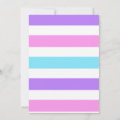 ウィンターユニコーン誕生日招待状 招待状 (裏面)