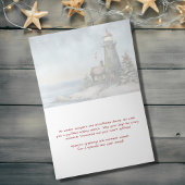 ウィンターライトハウスシーズンズグリーティングクリスマス シーズンカード