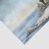 ウィンターライトハウス航海のビーチクリスマス 薄葉紙 (詳細)