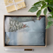 ウィンターライトハウス航海のビーチクリスマス 薄葉紙 (ギフト)